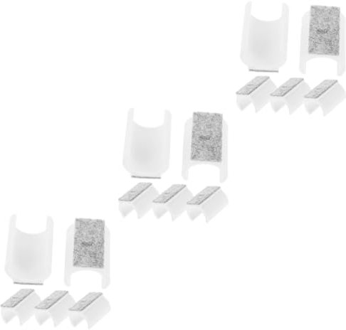 DOITOOL 3 Sätze Stuhlschutz Teppichschutzbecher Stuhlbeinschoner Für Hartholzböden Kappe Möbelauflagen Stuhlmatte Bodenschoner Für Schaukelstühle Filzstuhl Stopper Weiß Plastik 5 Stück * 3