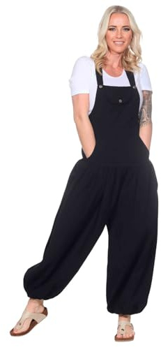 Hippie Latzhose Haremshose Hose Psy Goa 70er Overall Boho Jumpsuit Bip