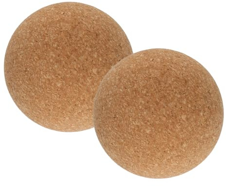Tabanzhe 2 Pcs Cork Wine Balls, 2.4 Inch/6cm Eco-Friendly Glass Decanter Stoppers Replacement for Dust Protection Versatile Kitchen Beverage Sealing
