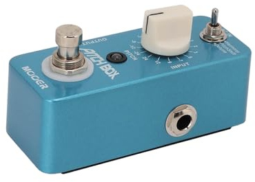 Sonew Gitarren-Pitch-Shift-Pedal, Metall, Blaues Reverb-Effektpedal mit 3 Modi, Kompaktes Design