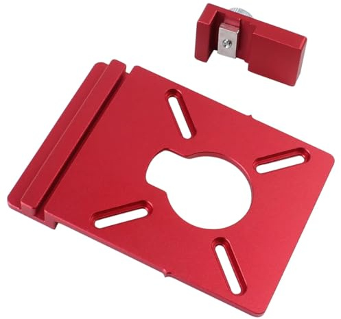 Jnchdghwa Aluminum Alloy Guide Rail Adapter 1 Set, Straight Line Milling Groove Auxiliary Bracket with Limiter Compatible Most Systems
