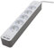 CHACON Bloc Multiprise 5 Prises 16 à avec 2 Ports USB et Câble 1,5m HO5VV-F 3X1mm² Blanc et Brun