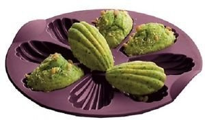 Tupperware Moule à Madeleines Violet Rond Elegant 8 Cups Silicone Passe au Lave-Vaisselle