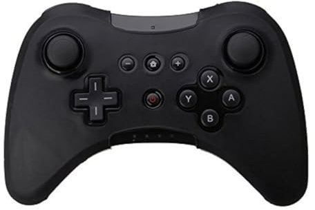 Silikon-Schutzhülle für Nintendo Wii U Pro, WiiU (kabellose Controller), Schwarz
