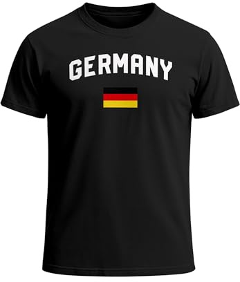 MoonWorks® Herren Deutschland Fan-Shirt T-Shirt Fußball WM EM Fan-Trikot Germany