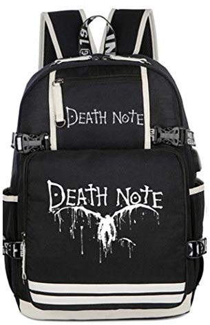 WANHONGYUE Death Note Anime Leuchtend Backpack Schultasche Student Laptoprucksack Rucksack mit USB-Ladeanschluss /2
