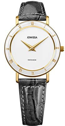 Jowissa Weiss/Grau/Gold Roma Schweizer Damenuhr J2.283.M