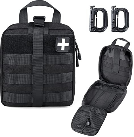 LIVANS Erste-Hilfe-Tasche, leer, medizinischer Ifak-Beutel, Molle-EMT-Beutel, reißfest, taktische Militär-Traumatasche, Notfalltasche