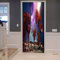 XIANGPEIMENTIE Riff Und Sterne Tür Aufkleber Hause 3D Tür Paste Holztür Aufkleber Wasserdicht Deur Aufkleber Material Abnehmbare DIY Poster Szene 77 * 200 cm