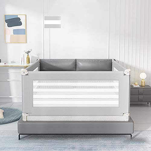 FOGUO Bettgitter, Kinderbettgitter Zum Vertikalen Heben, Kinder Bett Schienen, Sicherheitsschutz, Reißfest & Stoßsicher, 4 Abmessunge, Fallschutz Geeignet Für Elternbett & Babybett