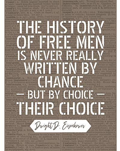Artery8 Dictionary Page Quote Eisenhower History of Free Men Unframed Art Print Poster Wall Decor 12x16 inch Seite Zitat Geschichte Wand Deko
