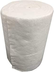 Ceramica Fibra in lana, Spessore 25 MM Densità 96 KG/M3 - Isolamento camino canna fumaria cucina forno alta densità - lana bianca (100 cm * 61 cm)