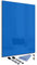 Glas-Magnettafel Blau 60x90 cm Whiteboard Wand Beschreibbar Magnetisch Pinnwand Küche Office Büro mit Zubehör Wochenplaner Abwischbar Deko Memoboard Tafel
