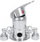 Hapivida G1/2in 3 Port Zinc Alloy Angle Valve Shower Diverter Multi Port Valve