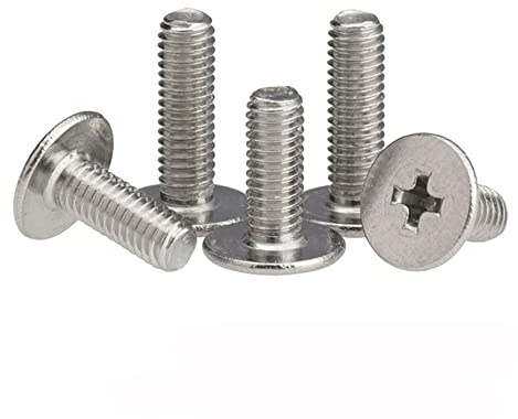 M2.5 25pcs,5mm,A2 304 Edelstahl Kreuz Flache Waferkopfschraube Bolzen für Laptop