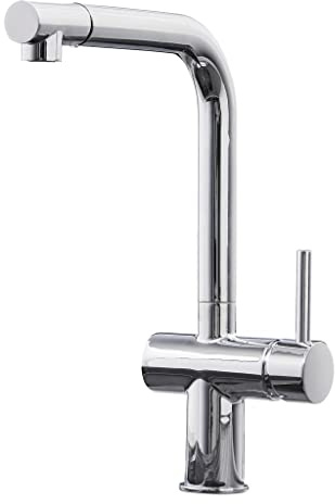 Liquida W15CH Single Lever Swivel Spout Pull Out Spray Chrome Kitchen Mixer Tap