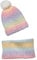 Vertbaudet Mädchen Set: Mütze & Loopschal, Regenbogen mehrfarbig 128/140