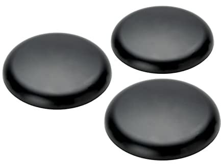 ORION LIGHTSTYLE Extra Flache Abdeckung 3 Stück Verteilerdose PVC schwarz Baldachin Deckendose Abschluss, rund, 100mm