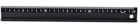 Safety Ruler with Guard, Cutting Ruler L Type Aluminum Alloy Measuring Tool Hardware Accessory for Length Measurement(L Type 30cm)