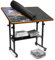 ikkle Jigsaw Puzzle Table with Legs for 1500/1000 Pieces,10-Tilting-Angle & Height Adjustable Puzzle Board with Cover & 6 Sorting Trays & Wheels for Adults and Kids