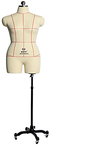 GGZONE Damen-Schaufensterpuppe in Übergröße zum Nähen, Verstellbarer Schneiderpuppen-Schaufensterpuppenständer für Schneiderinnen-Kleiderständer (Color : White, Size : Small) Beautiful Scenery