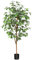 Fopamtri Artificial Ficus Plant 120 cm Large Fake Plants Indoor with Natural Wood Trunk, Fake Potted Ficus Tree for Home Bedroom Office Balcony Garden Decorations (1 Pack)