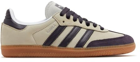 Adidas Samba OG Damen, Putty Grey/Aurora Black/Silver Metallic, 10.5