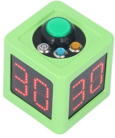 Walfront Pomodoro Timer 1,4 Zoll Digital, 4-seitiger Würfel-Timer, Würfel-Timer-Display, Würfel-Timer mit Voreingestellter Zeitalarmfunktion für die Countdown-Verwaltung der Lernzeit