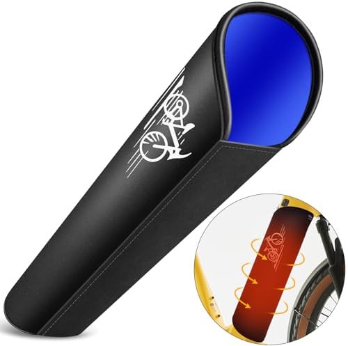 QIURUYUE E-Bike Akku Schutzhülle, [Für 28-45 cm Rahmenumfang], Thermoschutzhülle fürs E Bike, Schützt vor Kälte und Schmutz, Neopren Akku Schutz, Akku Schutz Ebike Laufzeit & Lebensdauer Verlängern