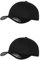 GIDUTEX Flexfit Unisex Wooly Combed Cap 2er Pack inkl. Schlüsselband Baseball Cap Basecap by (DE/NL/SE/PL, Alphanumerisch, S, M, Black)