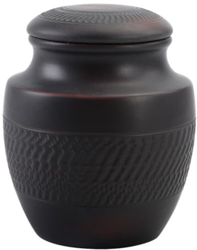 CUISGOR Tea Tin Purple Pottery Loose Tea Storage Jar Hand-made Jump Knife Unglazed Polished Small Ceramic Sealed Storage Jar Tea Jar Tea Canister