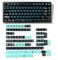 Juego de 160 teclas Doubleshot Keycaps SA Profile Green Monster Keycaps para 60% 65% 75% 95% teclado mecánico Cherry Mx Switches