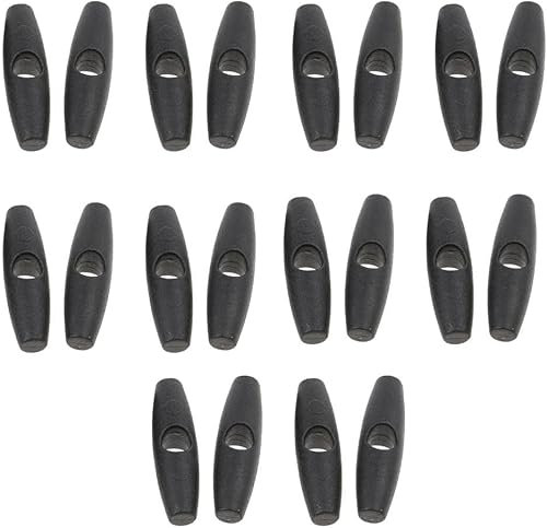 pistro 20 Pcs Camping Awning Tent Fly Roll Up Buckle - Universal Plastic Buckles for Tent Doors, Inner Tent, and Gear Bags