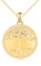 MicLee Collana Ciondoli Foto da Donna in Argento 925 Pendenti Medaglioni de Fotografico Moda Collane Rotonda con Albero della Vita Ciondolo Apribile Oro