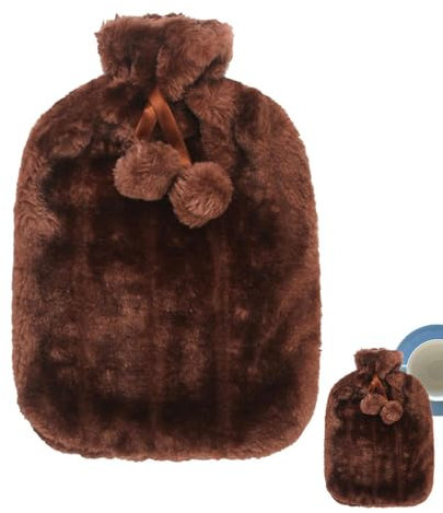 Bouillotte Housse - Housse En Peluche Moelleuse Et Douce | Housse De Bouillotte Mignonne Pour Les Pieds Et Les Mains | Pour Femmes, Les Personnes Âgées Et Les Enfantss, Cadeaux De Fournitures D'hiver