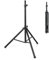 FANTASK Treppiede per boxe, supporto per altoparlanti, regolabile in altezza da 122 a 186 cm, portata fino a 50 kg, per sala musica, sale conferenze, studio, 186 L x 35 B x 186 cm, nero