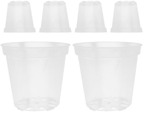 YARNOW Orchideentöpfe Blumentöpfe 6er Set Atmungsaktiver Kunststoff Mit Drainage Für Den Einsatz