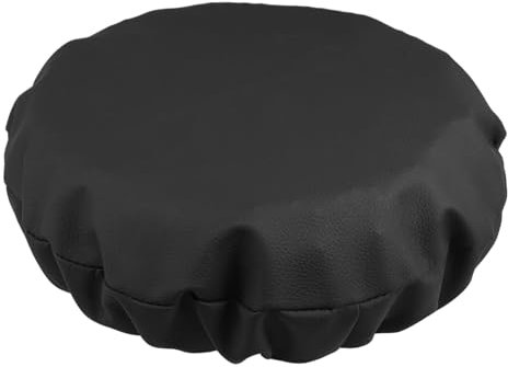 STOBOK Runde Hockerkissen Sitzbezug Für Barhocker Strapazierfähig Schutz Für Stühle Reparatur DIY-Teil Schwarz Sitzfläche Für Hocker Hockerkissen-schonbezug Runder Kissenbezug