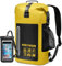 Hualonger Wasserdichter Rucksack, 20 l, 30 l, 40 l, Roll-Top-Verschluss, robuster Wanderrucksack, leicht, langlebig, schwimmend, mit IPX8 wasserdichter Handyhülle