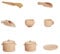 Toddmomy 1 Set Tableware Set for Kitchen Playset Safe and Play House Tools for Day Birthdays and Holidays