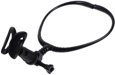 BESTonZON Adjustable Neck Microphone Holder Hands-Free Mic Stand for Singers Guitarists Hosts Outdoor Live Streaming Lightweight Comfortable Design