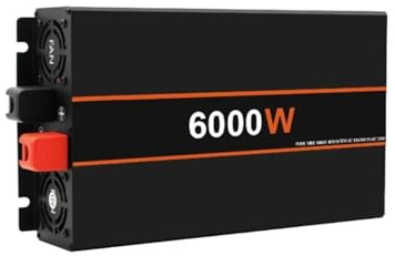 Onduleur Sinusoïdal Pur DC 12 V vers AC 220 V 8 KW 6 KW 5 KW 4 KW 3 KW Convertisseur Batterie Externe Portable Onduleur Solaire Convertisseur(6000W EU)
