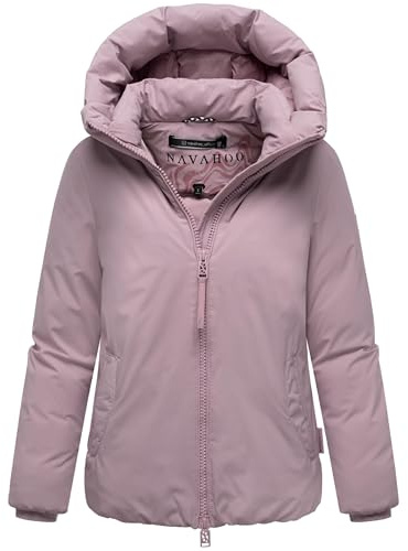 Navahoo Damen warme Winterjacke mit 2-Wege-Reißverschluss Blütenlicht 14 XS-5XL