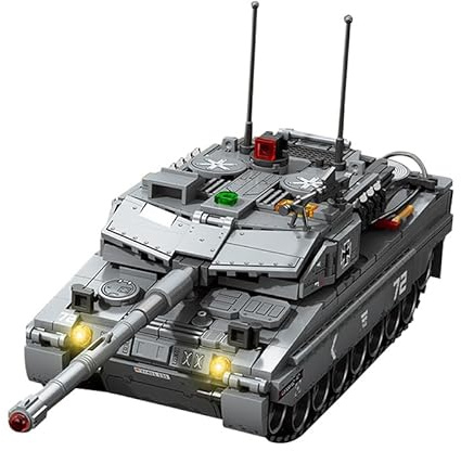 Aimmob Klemmbausteine Panzer Leopard 2A7 Hauptschlachttank - Mittlerer G-Panzer Technik Set mit 804 Teilen, Building Set Spielzeug für Erwachsene