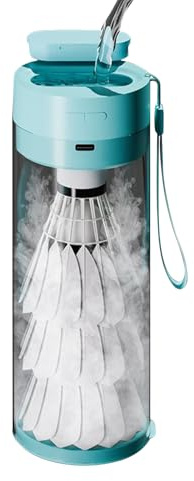 Dewireaey Badminton Shuttlecocks Humidifier | Portable Badminton Ball Humidifier with 150mah Battery,Compact Sports Accessory for Family Wife Girls Youth Boys Daughter Men Son Teens Husband