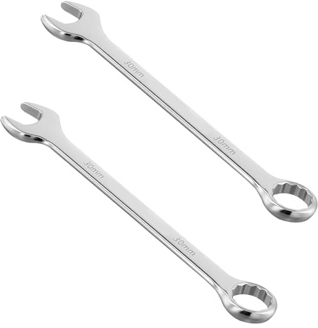 SOUJAP Combination Ratchet Spanner, 30mm, 328mm Long, Silver, 2 Pack