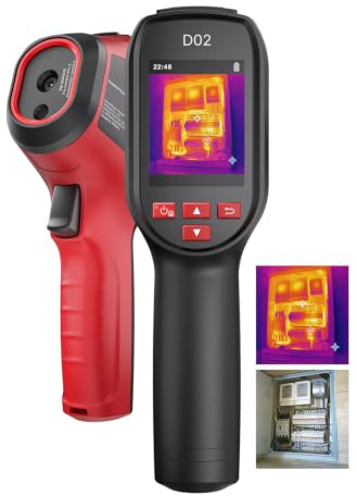 HIKMICRO D02 Thermal Camera with Visual Camera, 240x240 SuperIR | Dual camera, Fusion Imaging, 8h Runtime, 4GB, Video, 25Hz, 96x96 Native IR, 2m & IP54