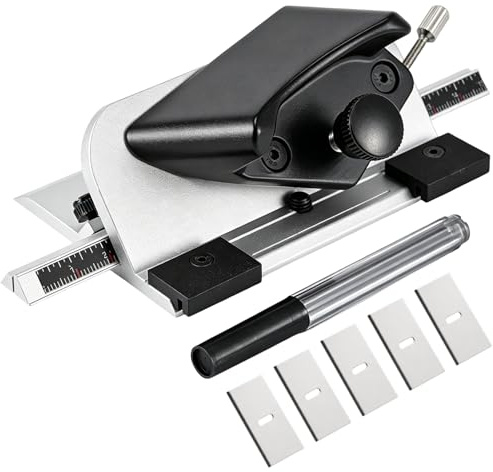 Pull Style Mat Cutter for Framing Dual-Scale Ruler 45° Bevel Mat Cutter | Handheld Mat Board Cutting Tool with Depth Adjustment for Framing, Artwork, Scrapbooking, Picture Frames, DIY