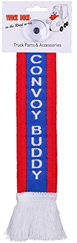 TRUCK DUCK® LKW Auto Minischal Convoy Buddy Trucker Fahrer Mini Schal Wimpel Flagge Fahne Saugnapf Spiegel Deko