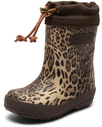 Bisgaard Unisex Kinder Thermo Gummistiefel, Leopard, 34 EU